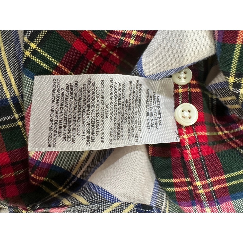 Ralph Lauren Classic Fit Plaid Button Down Shirt Men's Size M Red Green Blue - Picture 6 of 6